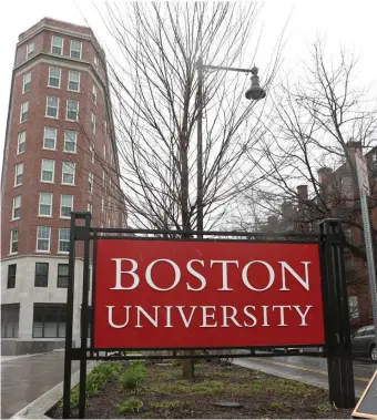  ?? HERALD STAFF FILE ?? FRAUDULENT ACTIVITY: A rash of fraudulent activity at Boston University left one student wiring $150,000 overseas and another losing $25,000 to scammers, according to a recent alert from the college.