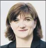  ??  ?? NICKY MORGAN: Government and FCA share the committee’s concerns on crypto-assets.