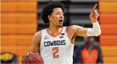  ?? Sue Ogrocki / Associated Press ?? Oklahoma State forward Cade Cunningham is the most complete prospect in the 2021 draft. He’s likely going to be the first player taken, and the Rockets have a 14 percent chance of landing the No. 1 selection.