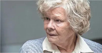  ??  ?? Judi Dench stars as an ordinary woman who is accused of spying for the Russians in “Red Joan.”