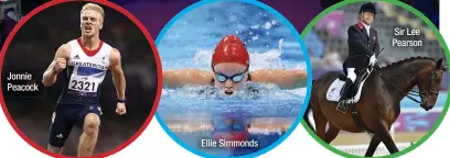  ??  ?? Jonnie Peacock
Ellie Simmonds