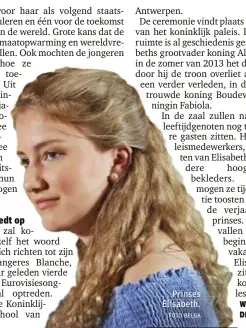  ?? FOTO BELGA ?? Prinses Elisabeth.