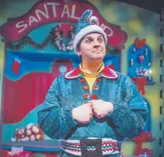  ?? Sam Adams, provided by the Denver Center ?? Michael Bouchard stars in “The Santaland Diaries” at the Denver Center.