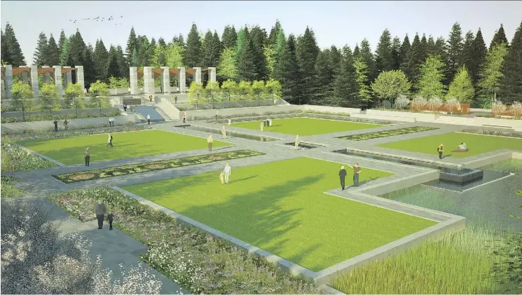  ??  ?? North America’s largest Islamic-inspired garden is to be built at the University of Alberta Botanic Garden thanks to a $25-million donation from the Aga Khan.