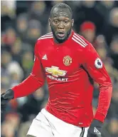  ??  ?? Manchester United’s Romelu Lukaku.