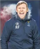  ??  ?? RAGING: Inverness manager Foran