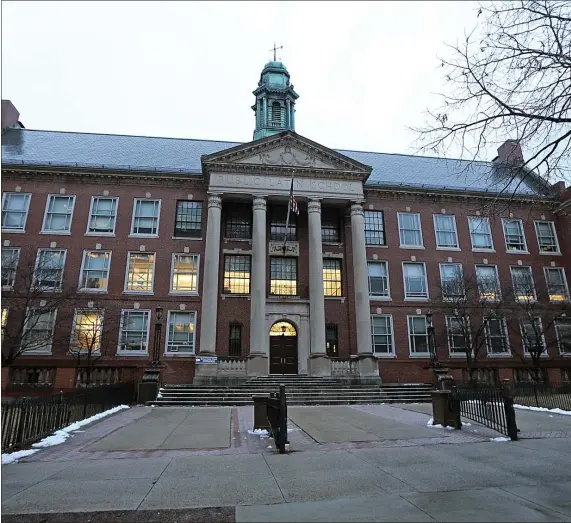  ?? MATT STONE / HERALD STAFF FILE ?? BONUS POINTS: Boston Latin School is pictured on Feb. 6, 2020.