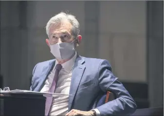  ?? THE ASSOCIATED PRESS ?? Federal Reserve Chairman Jerome Powell testifies during a House Financial Services Committee hearing on the coronaviru­s response on Capitol Hill in Washington. The Federal Reserve has opened one of its lending programs to nonprofit groups.