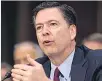 ?? Picture / AP ?? James Comey has been blamed for Hillary Clinton’s loss.
