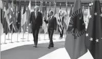  ??  ?? Kryeminist­ri Rama me Presidenti­n e KE, Donald Tusk