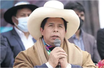  ?? ?? | Presidente Pedro Castillo en Huancaveli­ca. |