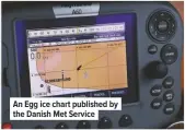  ??  ?? An Egg ice chart published by the Danish Met Service