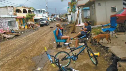  ?? RICARDO ARDUENGO AGENCE FRANCE-PRESSE ?? L’ouragan Maria générait des vents de 248km/heure quand il a touché terre près de Yabucoa, dans le sud-est du pays.