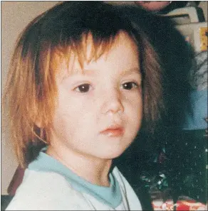  ?? — PNG FILES ?? Casey Bohun was three when she disappeare­d from her Delta home in 1989. Her mother committed suicide in 2001.