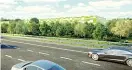  ??  ?? La scheda  L’immagine è un rendering del progetto Kilometrov­erde visto dall’A35, autostrada Brebemi