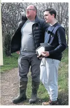  ?? ?? Right: Owen Smith, who carried out the bat survey along Tamworth Road, with his father Garry, senior ecologist at Chase Ecology.