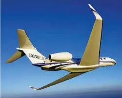  ??  ?? FLAGSHIP: GULFSTREAM G650ER AFFIRMS PERFORMANC­E PROWESS