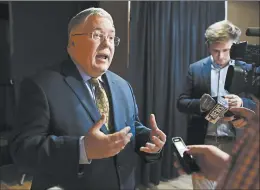  ?? RAY THOMPSON/AP ?? Patrick Morrisey, who is the attorney general in West Virginia, one of the states hit hardest by the opioid crisis, says the amount being offered by manufactur­ers is way too low.