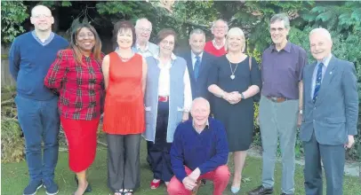  ??  ?? Loughborou­gh Charnwood Speakers’ Club members who attended the club’s summer supper.