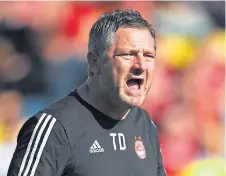  ??  ?? Aberdeen assistant boss Tony Docherty.