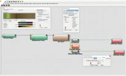  ??  ?? using world machine It’s easy to generate the output maps you need in World Machine, including your low colour detail map 6