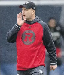  ?? FILES ?? Redblacks head coach Rick Campbell is excited to see what this season’s new faces have to offer during rookie camp this week.