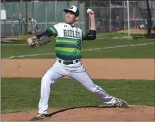  ?? MEDIANEWS GROUP FILE PHOTO ?? Ridley graduate Jack Liberio is one of the pitchers Frank Saviski has added to Concord’s Delco League roster this season.