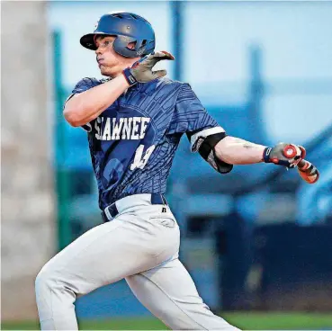  ?? [PHOTO BY NATE BILLINGS, THE OKLAHOMAN] ?? Oklahoma State signee Jake Taylor is one of three lifelong friends who’ve helped make the baseball team at Shawnee High School among the best in the nation. It’s not just that Tanner Sparks, A.J. Barron and Taylor are talented. They have a brotherhoo­d...