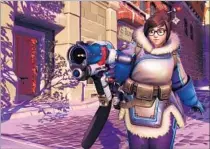  ?? Blizzard Entertainm­ent ?? “OVERWATCH,” sometimes set in a cartoonish version of Hollywood Boulevard, emphasizes silliness over fear or anger.