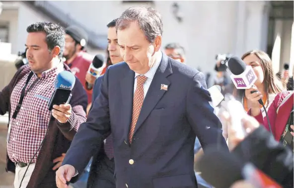  ??  ?? ► El ministro de Educación, Gerardo Varela, el 9 de abril pasado en La Moneda.