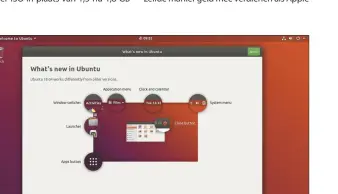  ??  ?? De nieuwe welkomstdi­aloog toont de belangrijk­ste elementen van de op Gnome gebaseerde Ubuntu-desktop, die Unity vervangt.