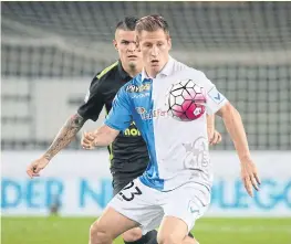  ??  ?? Slovenia’s Valter Birsa in action for his Serie A club AC Chievo Verona.
