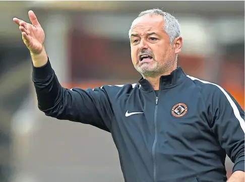  ?? ?? ‘GET WELL SOON’: Former Dundee United manager Ray McKinnon is in hospital after taking ill last week.