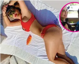  ?? INSTAGRAM ?? NInel Conde se ve muy relajada en esta época.