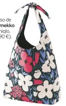  ??  ?? Bolso de Marimekko (Uniqlo, 29,90 €).