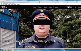  ??  ?? Im Internet posierte der Verdichtis­e serne in Polizei- Uniform