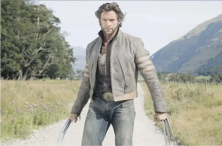  ??  ?? The Alberta-born Wolverine, as depicted by Hugh Jackman, is the consummate Canadian hero — identity crisis and all.