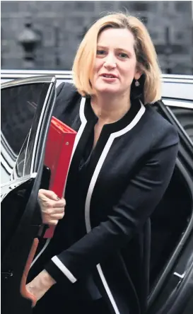  ??  ?? ■ Secretary of State for Work and Pensions Amber Rudd