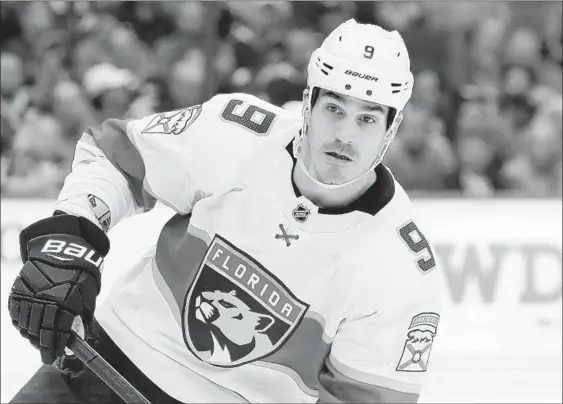  ?? CHRIS O'MEARA/AP ?? After George Floyd’s death, Panthers center Brian Boyle called up J.T. Brown, the only NHL player to protest racial injustice and police brutality during the national anthem, to learn.
