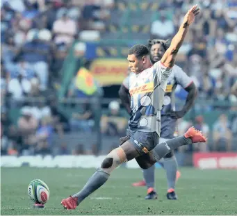  ?? BackpagePi­x ?? DAMIAN Willemse of the Stormers will have to bring his kicking boots to Ellis Park this weekend. | RYAN WILKISKY