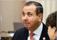  ?? AP PHOTO BY RICH PEDRONCELL­I ?? In this 2016 file photo, state Sen. Tony Mendoza, Dartesia, listens at the Capitol in Sacramento.