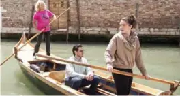  ??  ?? Gabriella Lazzari (left) says it is a pleasure to show tourists around Venice by water, explaining its pollution and high-water problems.