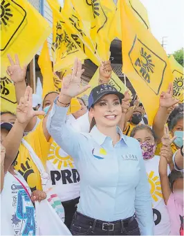  ?? ?? Laura Fernández, aspirante de Va por Quintana Roo