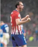  ?? AFP ?? Godín celebra su gol