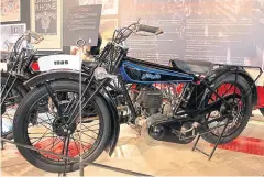  ?? ?? Starting in 1901, the French brand Automoto initially used its own engines, such as this 250cc single from 1925, although latterly it used AMC and Villiers units until it was bought out by Peugeot in 1931.