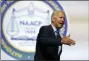  ?? CARLOS OSORIO - THE ASSOCIATED PRESS ?? Democratic presidenti­al candidate former Vice President Joe Biden, speaks during a candidates forum at the 110th NAACP National Convention, Wednesday, in Detroit.