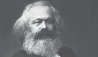  ??  ?? Marx y sus mil caras. Reinterpre­tado al infinito, ahora regresa en una pieza teatral.
