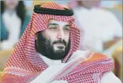  ?? Fayez Nureldine AFP/Getty Images ?? SAUDI Crown Prince Mohammed bin Salman’s war on corruption is also seen as a consolidat­ion of power.