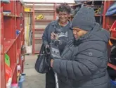  ?? ?? Meko Wilson (left) and daughter Sarah Wilson look at a metal detector, one of the many items available to borrow or rent at the Chicago Tool Library, 4015 W. Carroll Ave., in West Garfield Park.