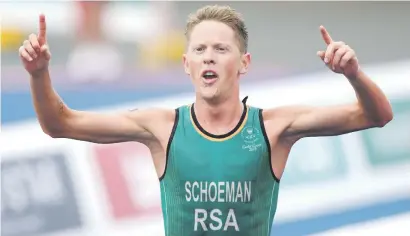  ?? Picture: Getty Images ?? HE WANTS MORE. Fresh from winning gold at the Commonweal­th Games, triathlete Henri Schoeman is ready to resume his assault on the World Series title in Bermuda today.